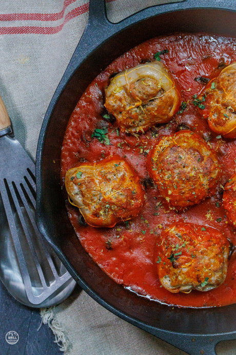 Paupiettes de Veau à la Sauce Tomate et aux Olives
