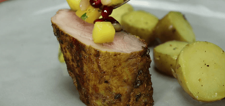 Filet Mignon de Porc sauce vierge tropicale