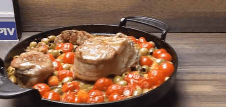 Plat d'osso bucco de jarret de veau