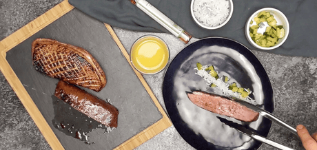 Magret de Canard mariné au jus d'orange