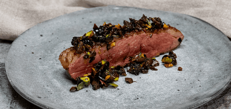 Magret de Canard en croûte d'olives