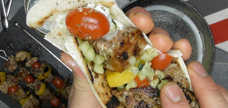 Souvlaki de Porc et sa sauce Tzatziki