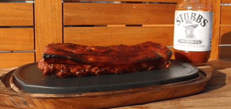 Travers de Porc sauce barbecue cuit