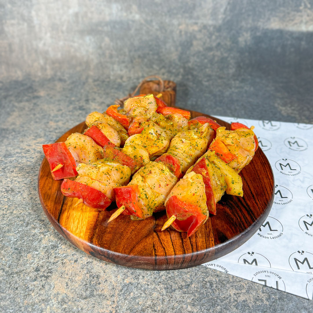 Brochette de Volailles Curry Gingembre
