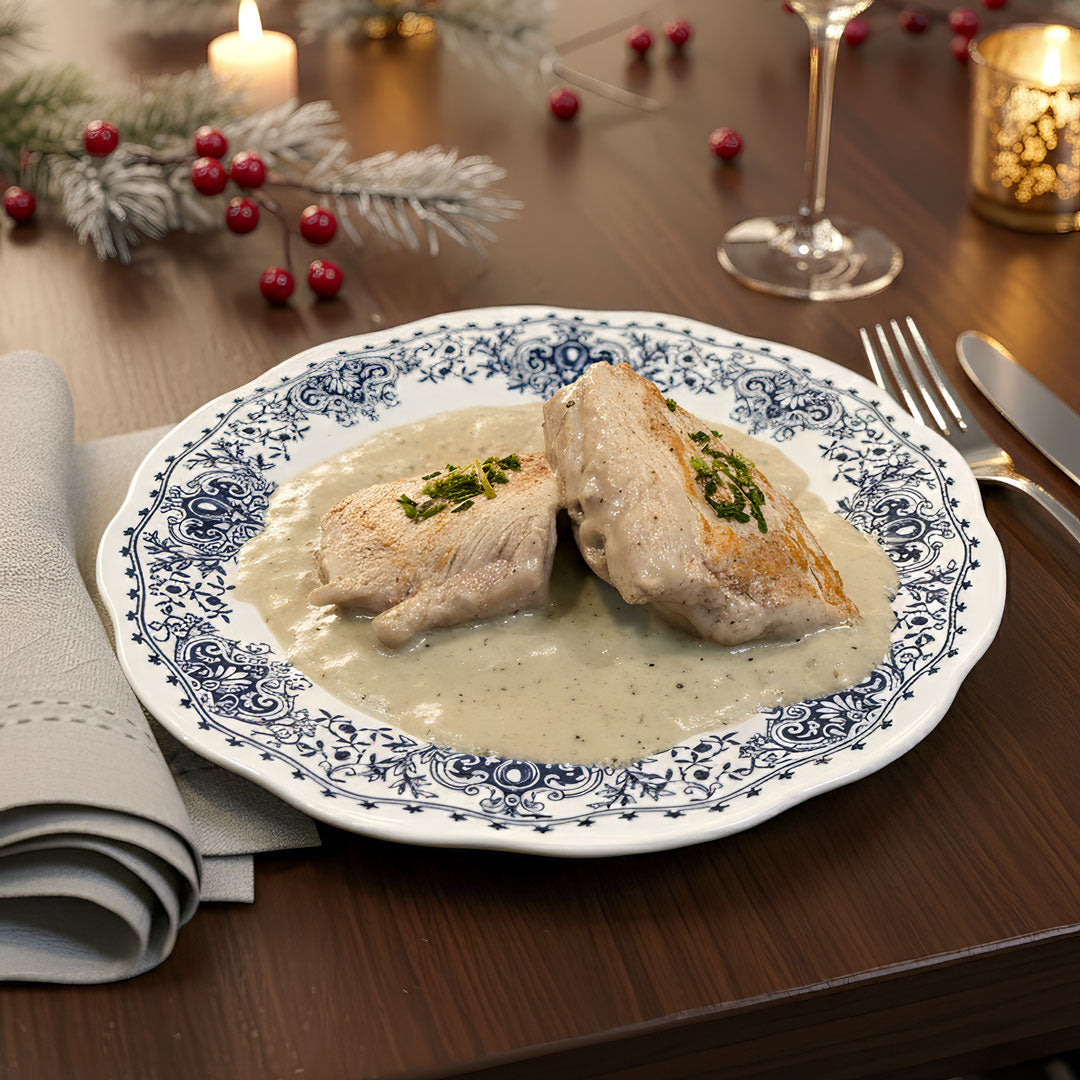 Médaillon de Veau sauce Suprême à la Truffe