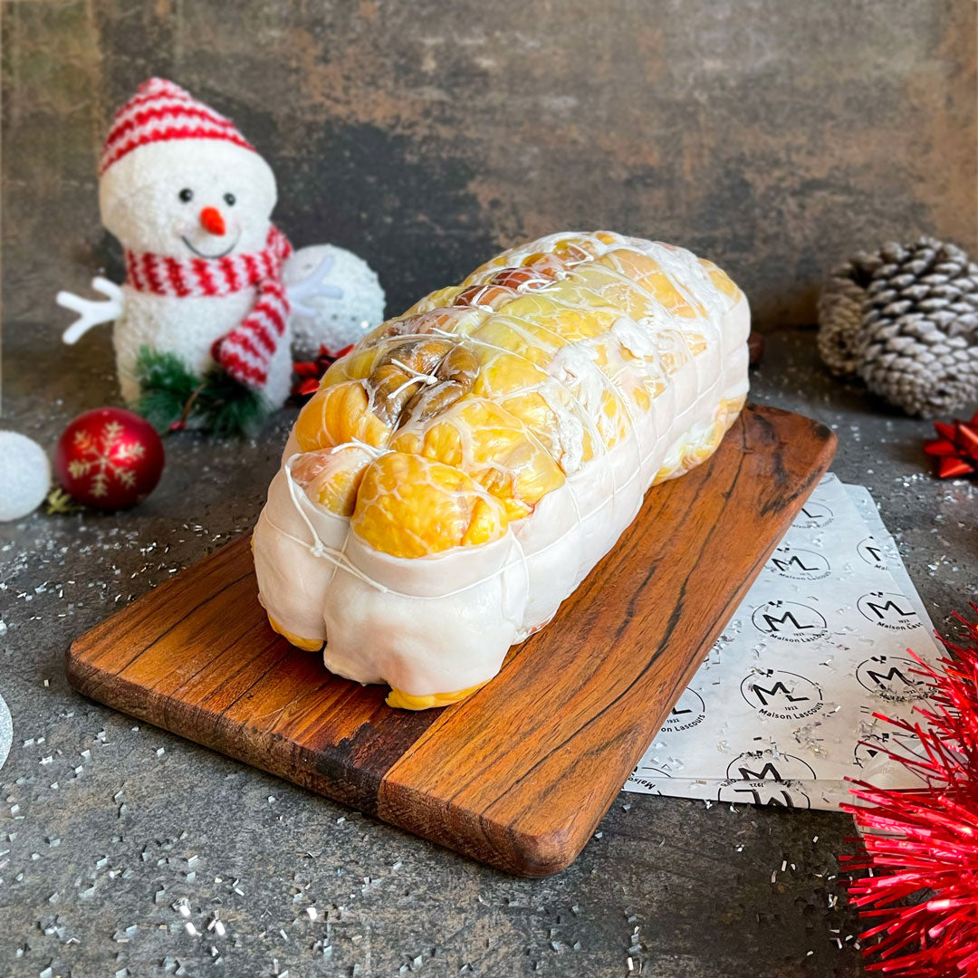 Rôti de Chapon farci aux Champignons Forestiers