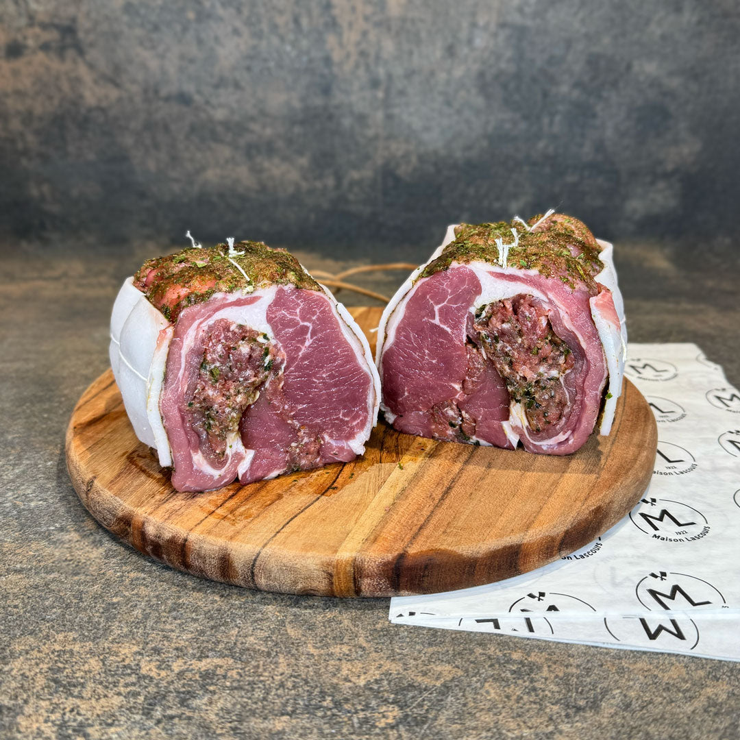 Rôti d'Agneau farci à l'ail des ours