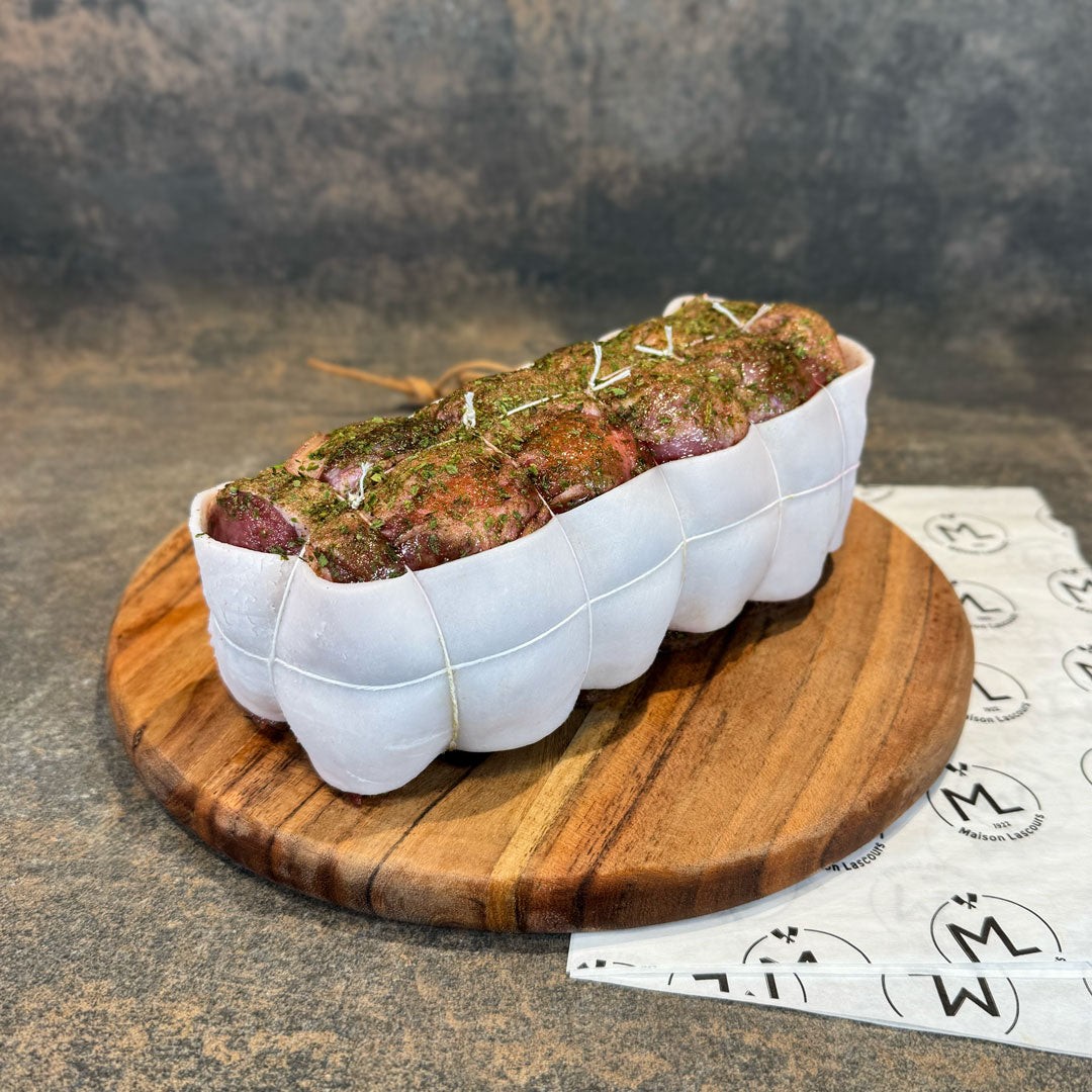 Rôti d'Agneau farci à l'ail des ours