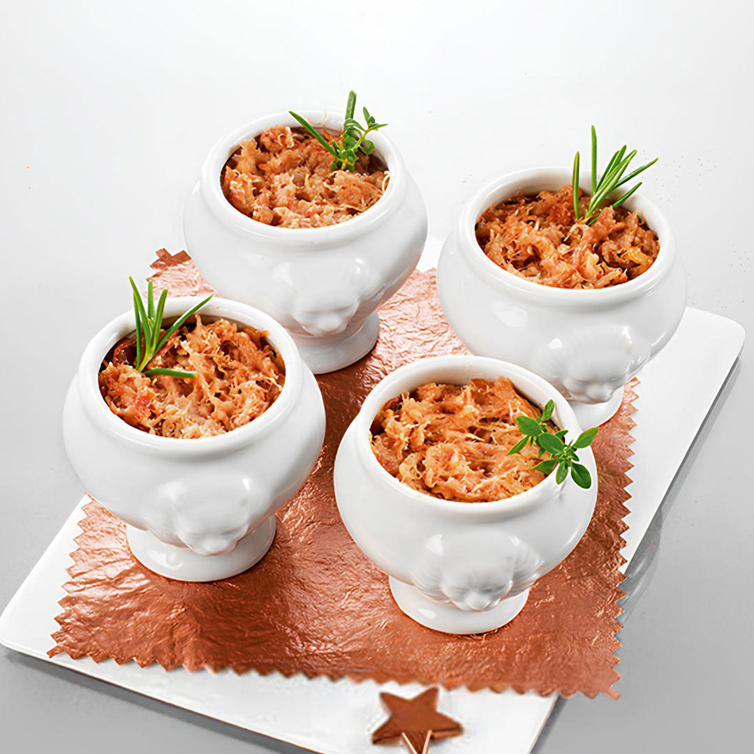 4 Verrines de Rillette d'Oie et Foie Gras