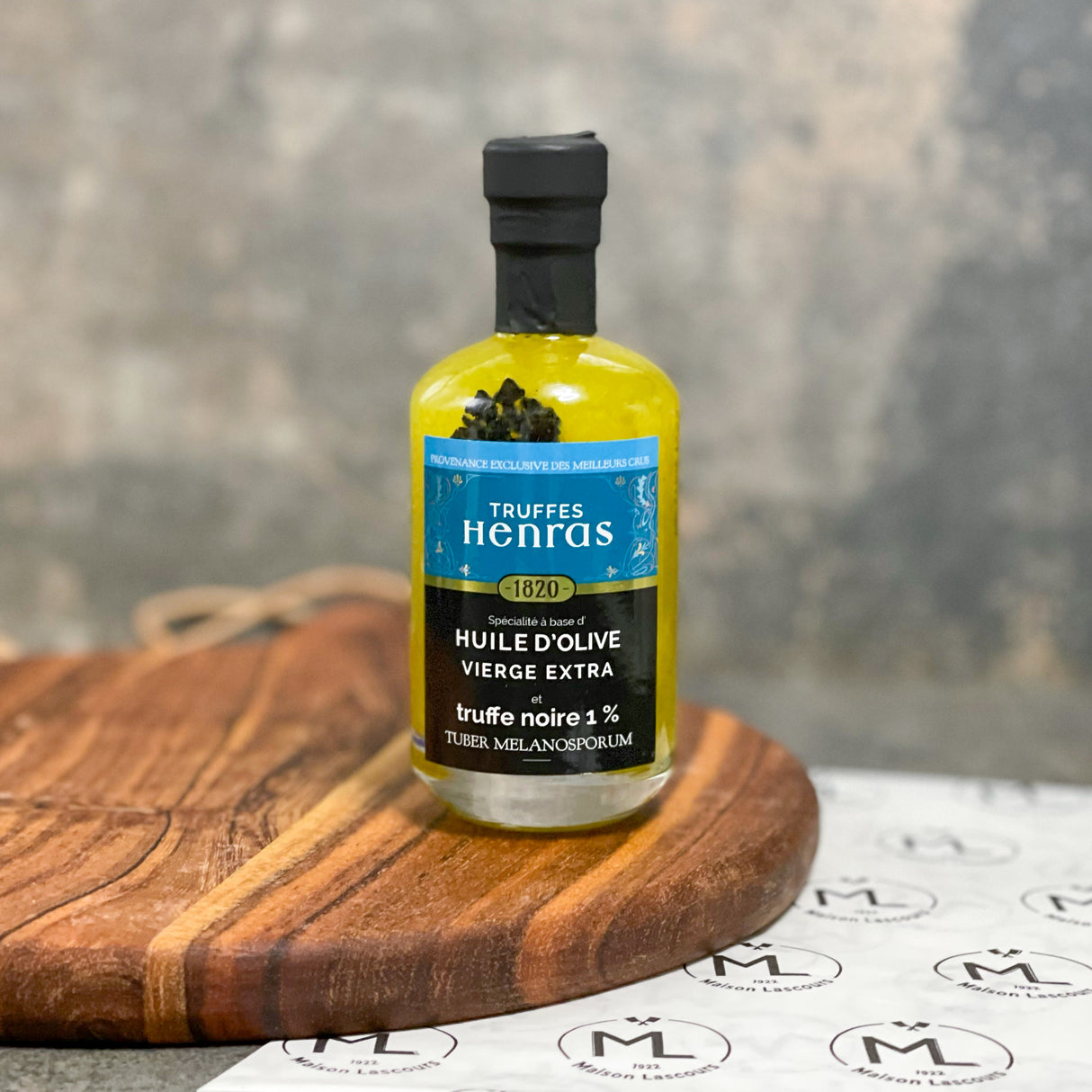 Huile d'Olive Vierge Extra à la Truffe Noire 1% - Henras