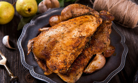 Pintade à la Normande & ses pommes rôties au four