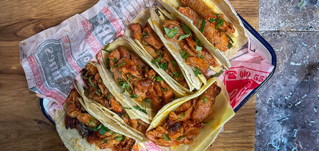 Assiete avec des tacos mexicain