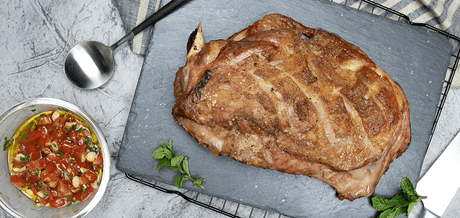 Épaule d'Agneau au fenugrec et salsa tomate menthe