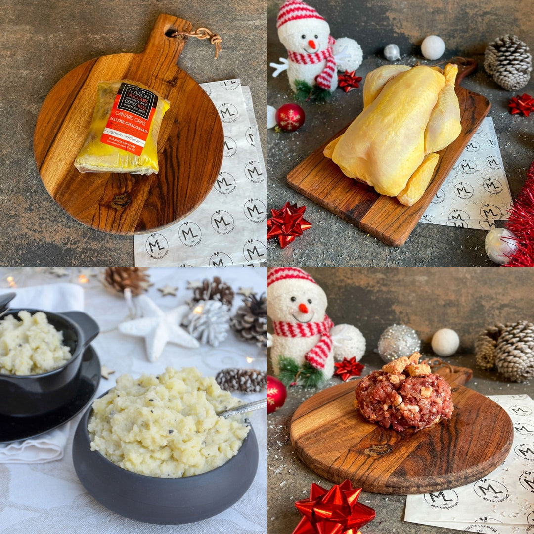 Menu Festif Poularde farcie Foie Gras - 6 Personnes