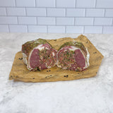 Rôti d'Agneau farci à l'Ail des Ours