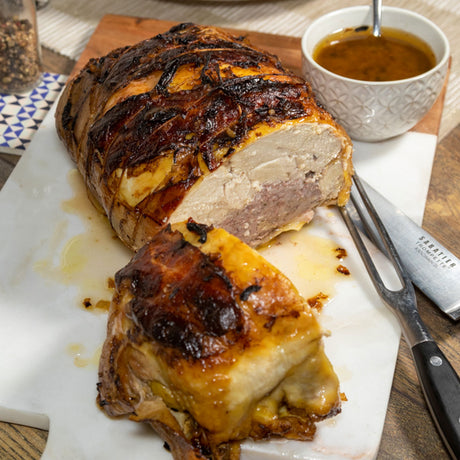 Rôti de Chapon farci au Foie Gras