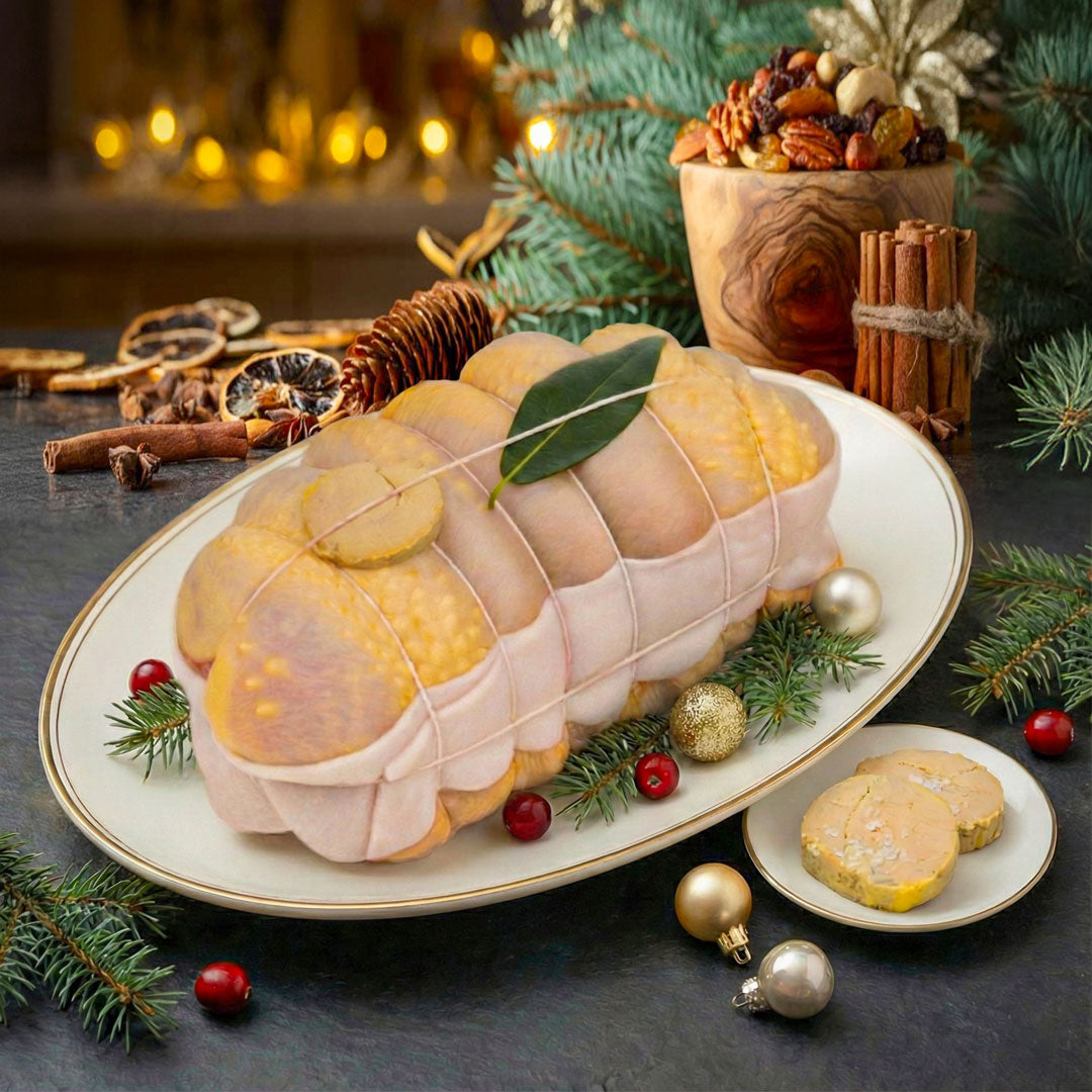 Rôti de Chapon farci au Foie Gras