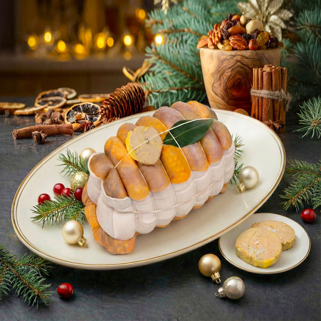 Rôti de Pintade farcie au Foie Gras