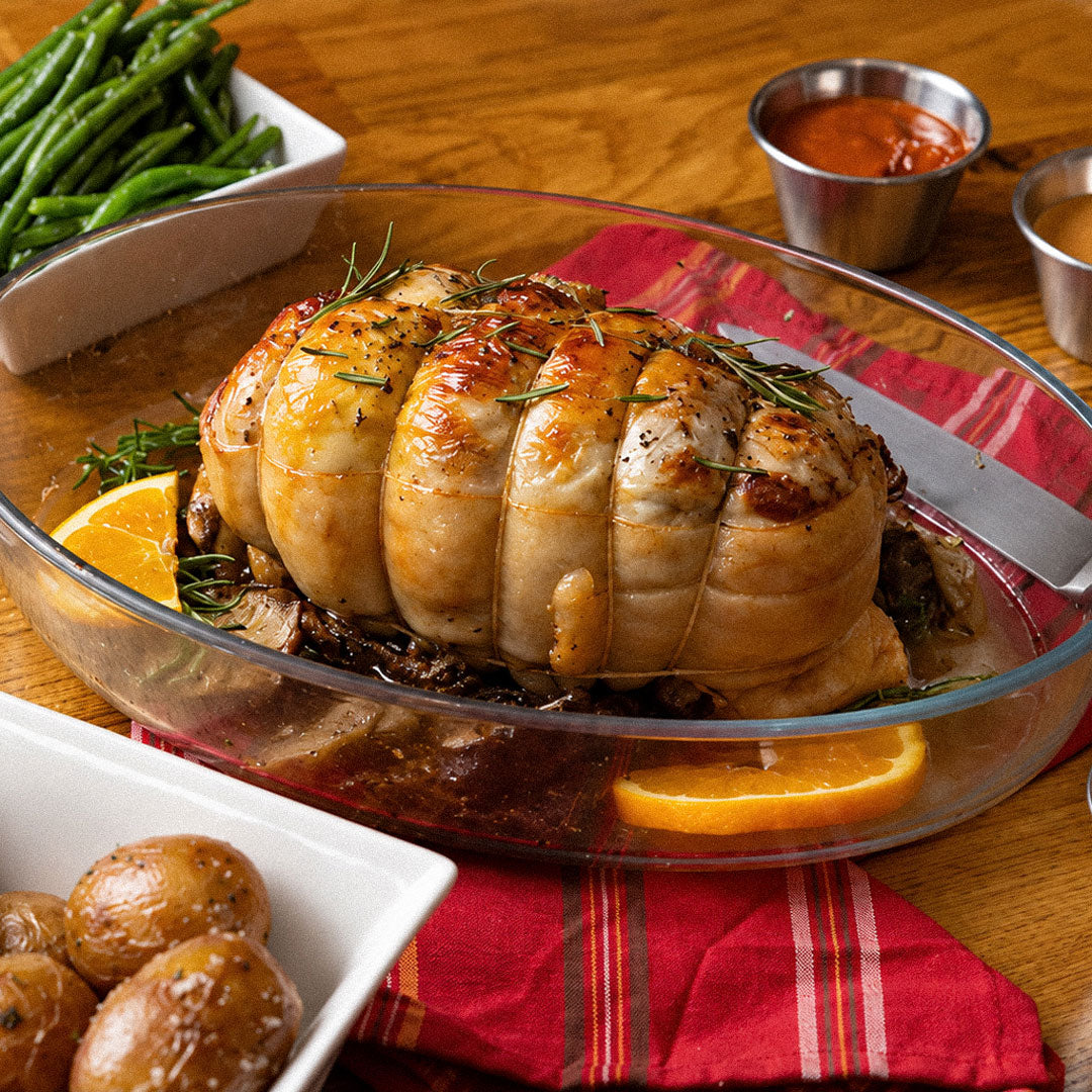 Rôti de Poulet Forestier cuit