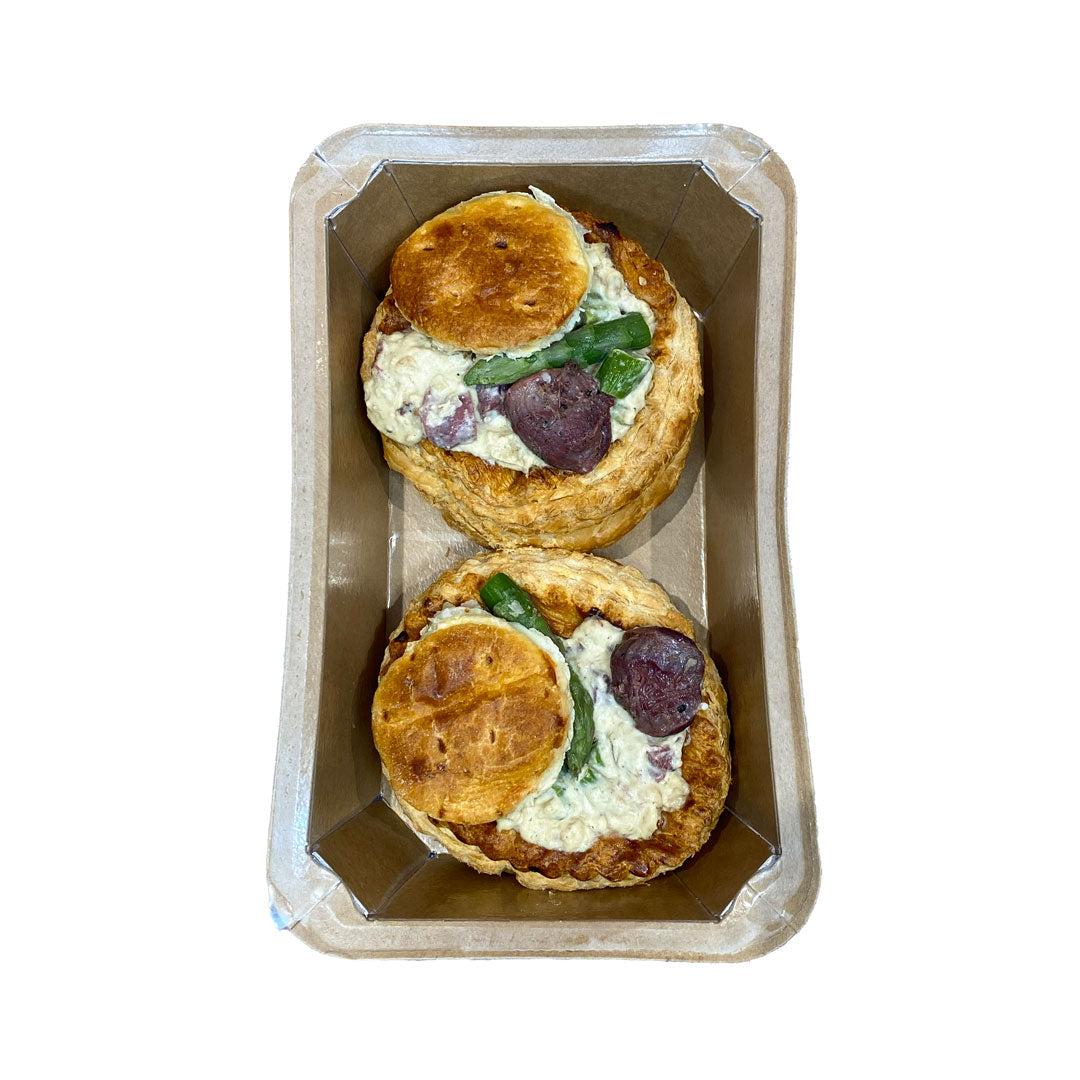 Vol au Vent Gascon aux Gésiers de Canard, Foie Gras & Asperges